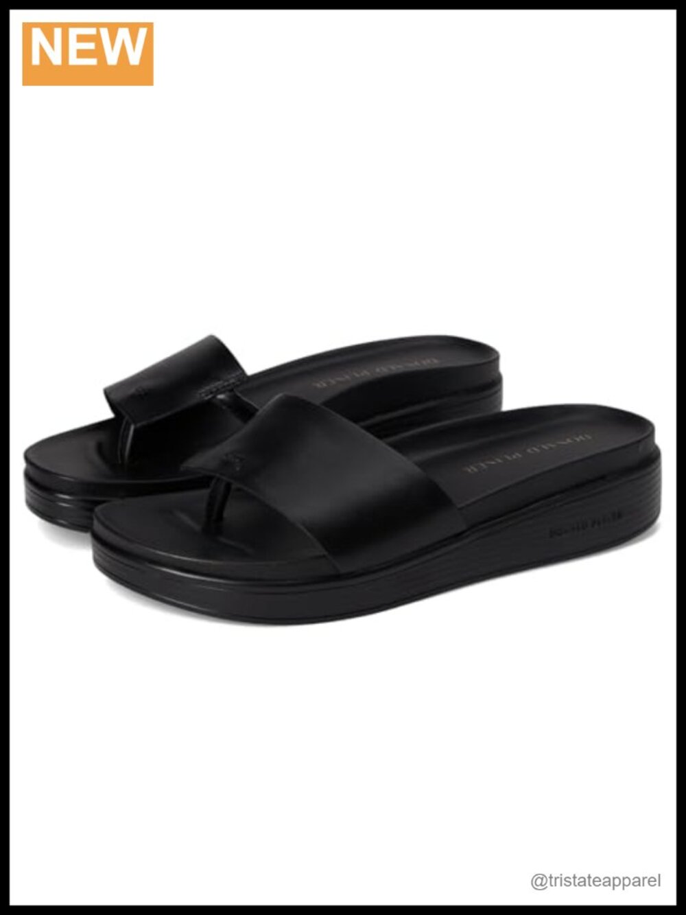 Donald J Pliner Fifi Leather Slide Sandals Open Toe Platform Casual